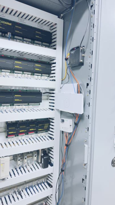 Control panel enclosure wiring and controller install